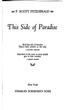 Book cover for Fitzgerald S:This Side of Paradise