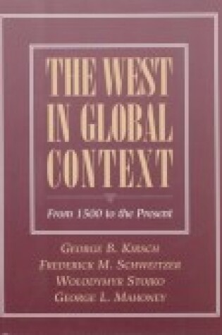 Cover of West in Global Context, The (From 1500 to the Present)