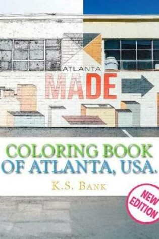 Cover of Coloring Book of Atlanta, USA. New Edition.