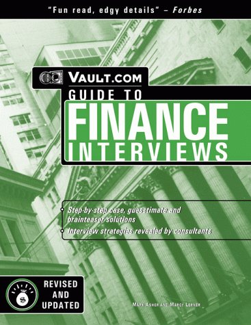 Book cover for The Vault.com Guide to Finance Interviews