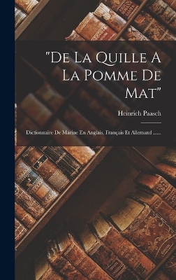 Book cover for "de La Quille A La Pomme De Mat"