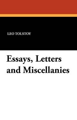 Book cover for Essays, Letters and Miscellanies