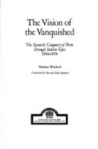 Cover of The Vision of the Vanquished