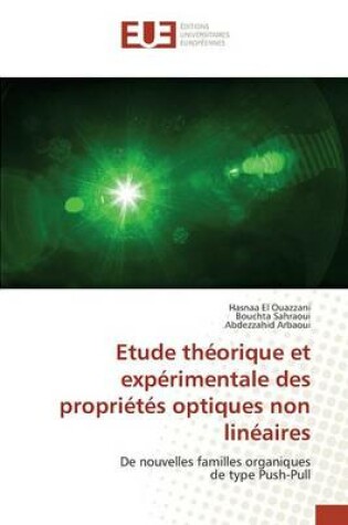 Cover of Etude Theorique Et Experimentale Des Proprietes Optiques Non Lineaires