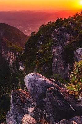 Book cover for Notebook Malaysia at Dusk Sunset Over the Mountains