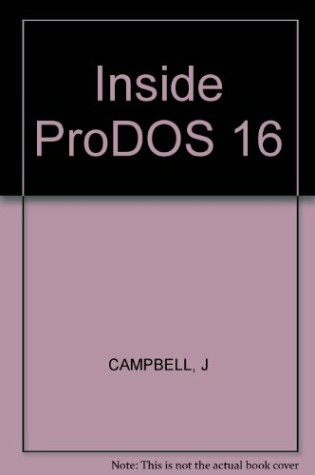 Cover of Inside ProDOS 16