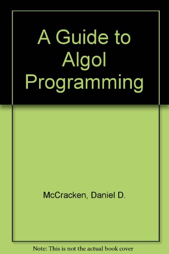 Book cover for A Guide to Algol Programming