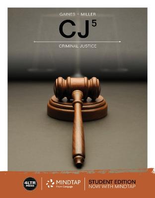 Book cover for Mindtap Criminal Justice, 1 Term 6 Months) Printed Access Card for Gaines/Miller's Cj, 5th