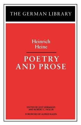 Cover of Poetry and Prose: Heinrich Heine