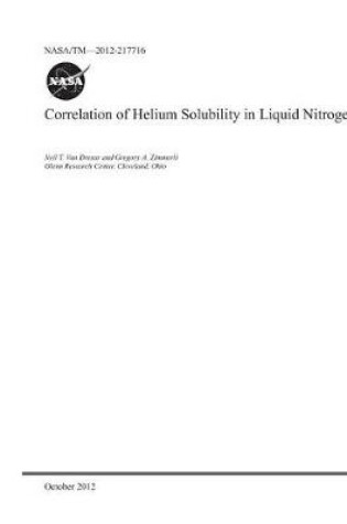 Cover of Correlation of Helium Solubility in Liquid Nitrogen