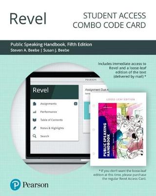 Book cover for Revel for Public Speaking Handbook -- Combo Access Card