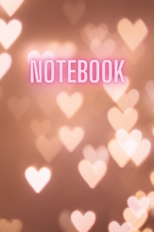 Cover of Bright Neon Heart Notebook