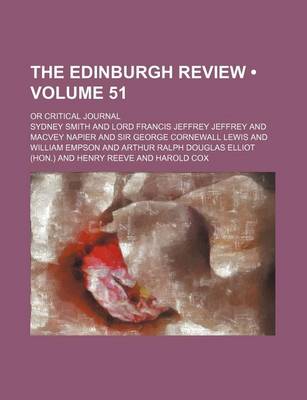 Book cover for The Edinburgh Review (Volume 51); Or Critical Journal