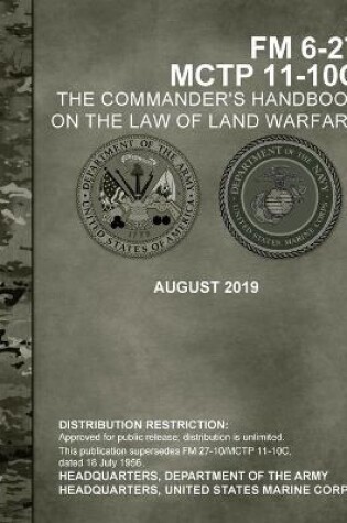 Cover of FM 6-27 Commander's Handbook on the Law of Land Warfare