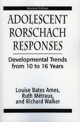 Book cover for Adolescent Rorschach Responses