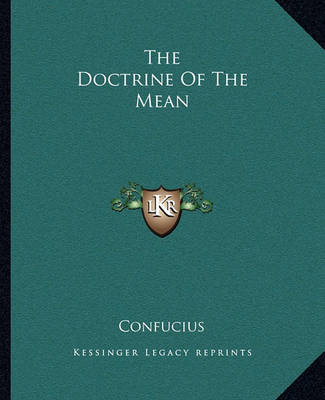 Cover of The Doctrine of the Mean