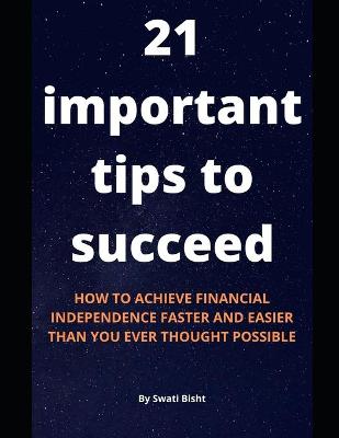 Book cover for 21 important tips to succeed
