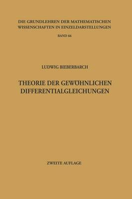 Book cover for Theorie Der Gewoehnlichen Differentialgleichungen