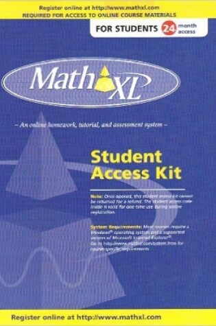 Cover of MathXL -- Standalone Access Card (24-month access)