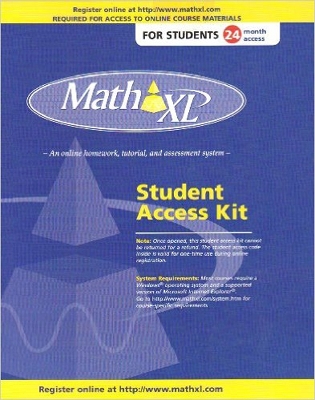 Book cover for MathXL -- Standalone Access Card (24-month access)