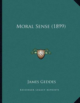 Book cover for Moral Sense (1899)