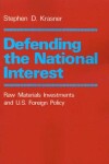 Book cover for Defending the National Interest