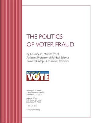 Book cover for The Politics of Voter Fraud