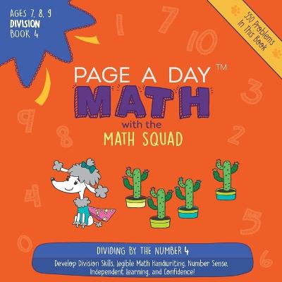 Book cover for Page A Day Math Division Book 4