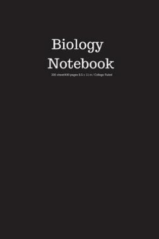 Cover of Biology Notebook 200 Sheet/400 Pages 8.5 X 11 In.-College Ruled