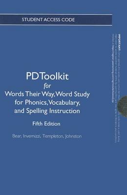 Book cover for PDToolkit -- Renewal Access Card -- for Words Their Way