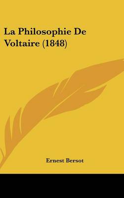 Book cover for La Philosophie de Voltaire (1848)