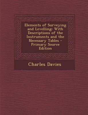 Book cover for Elements of Surveying and Levelling