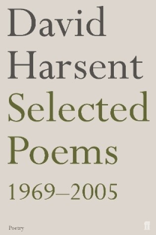 Cover of Selected Poems David Harsent