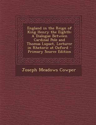 Book cover for England in the Reign of King Henry the Eighth