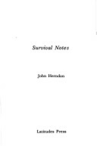 Cover of Survival Notes