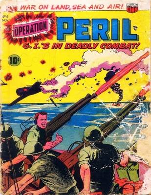 Book cover for Operation Peril Number 13 Golden Age Comic Book