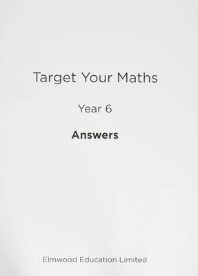 Book cover for Target Your Maths Year 6 Answer Book