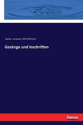 Book cover for Gesänge und Inschriften