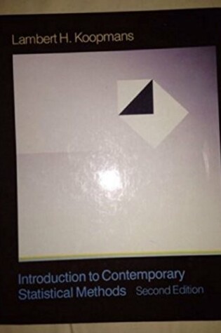 Cover of Introduction to Contemporary Statistical Methods