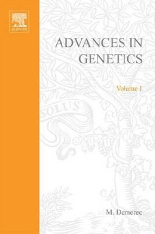 Cover of Advances in Genetics Volume 1