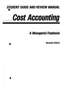 Book cover for Sm Cost Accounting S/G