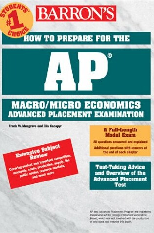 Cover of Barron's How to Prepare for the AP Microeconomics/macroeconomics Advanced Placement Examinations
