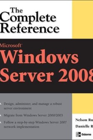 Cover of Microsoft Windows Server 2008: The Complete Reference