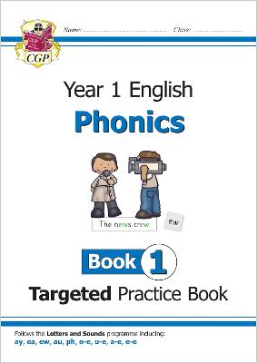 Book cover for KS1 English Year 1 Phonics Targeted Practice Book - Book 1