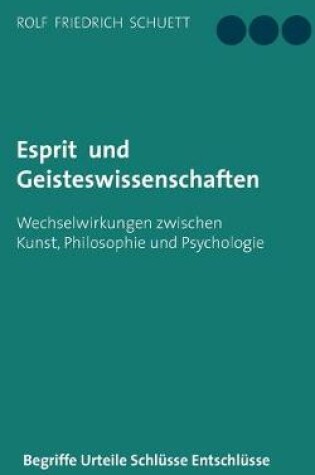 Cover of Esprit und Geisteswissenschaften