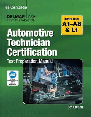 Book cover for Mindtap for Cengage's Automotive Technician Certification Test Preparation Manual A-Series, 4 Terms Printed Access Card