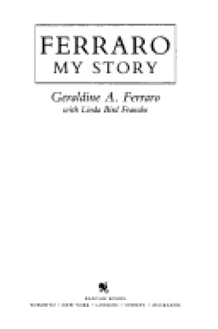 Cover of Ferraro, My Story