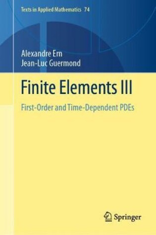 Cover of Finite Elements III