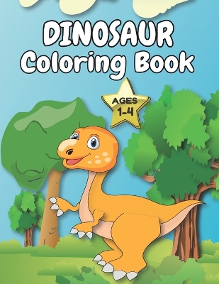 Book cover for Dinosaur Coloring Book