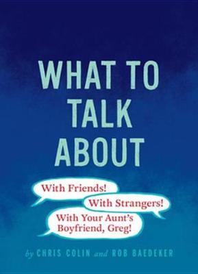 Cover of What to Talk about